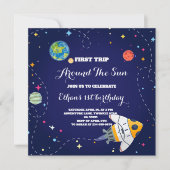 Eerste reis rond de buitenruimte van de zon 1e ver kaart (Voorkant)