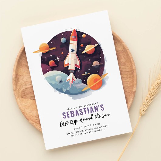 Eerste reis rond de buitenruimte van de zon 1e ver kaart