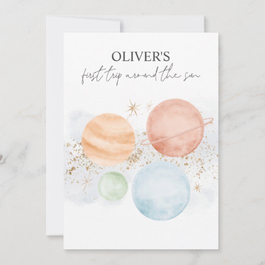 Eerste reis rond de Eerste Uitnodiging van de Zon (Achterkant)