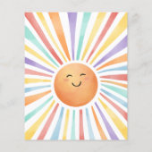 Eerste reis rond de Eerste Uitnodiging van de Zon  Flyer (Achterkant)