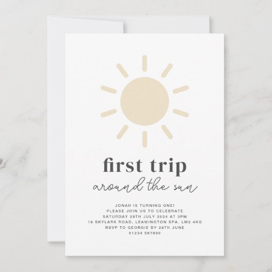 Eerste reis rond de eerste uitnodiging van de zond (Voorkant)