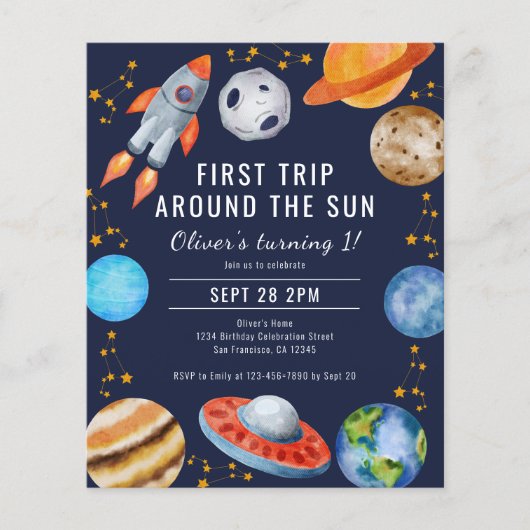 Eerste reis rond de eerste uitnodiging van de zond (Voorkant)