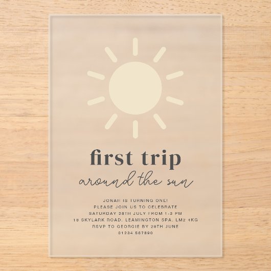 Eerste reis rond de eerste uitnodiging van de zond (Voorkant)