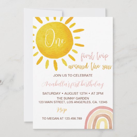 Eerste reis rond de eerste uitnodiging van de zond (Voorkant)