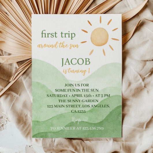 Eerste reis rond de eerste uitnodiging van de zond