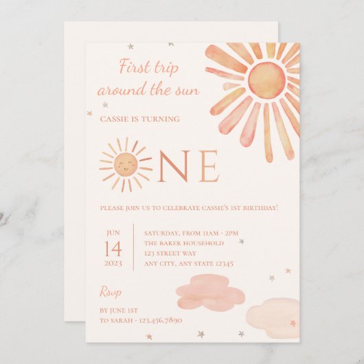 Eerste reis rond de eerste uitnodiging van de zond (Voorkant / Achterkant)