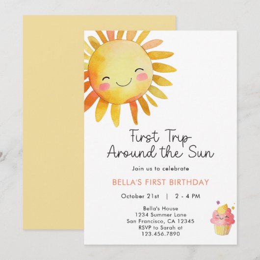 Eerste reis rond de eerste uitnodiging van de zond (Voorkant / Achterkant)