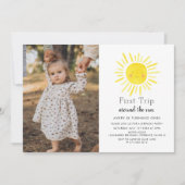 Eerste reis rond de foto van de eerste zondag kaart (Voorkant)