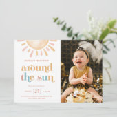 Eerste reis rond de foto van de eerste zondag kaart (Staand voorkant)