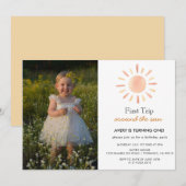 Eerste reis rond de foto van de eerste zondag kaart (Voorkant / Achterkant)