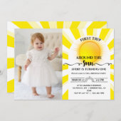 Eerste reis rond de foto van de eerste zondag kaart (Voorkant / Achterkant)