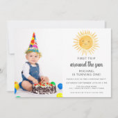 Eerste reis rond de foto van de eerste zondag kaart (Voorkant)