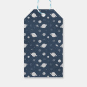 Eerste reis rond de maan Verjaardag Dank u Labels Cadeaulabel (Achterkant)