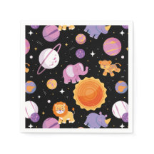 Eerste reis rond de Sen safari dieren in de ruimte