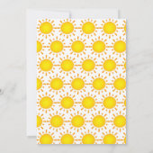 eerste reis rond de sun Birthday Invitation Kaart (Achterkant)