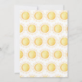 eerste reis rond de sun Birthday Invitation Kaart (Achterkant)