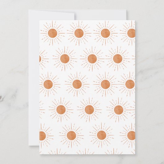 eerste reis rond de sun Birthday Invitation Kaart (Achterkant)