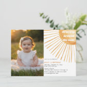 Eerste reis rond de Sun Boho 1e verjaardag foto Kaart (Staand voorkant)