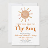 Eerste reis rond de Sun Boho 1e verjaardag Kaart (Voorkant)