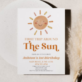 Eerste reis rond de Sun Boho 1e verjaardag Kaart