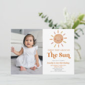 Eerste reis rond de Sun Boho 1e verjaardag Kaart (Staand voorkant)