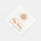 Eerste reis rond de Sun Boho 1e verjaardag Servet (Hoek)