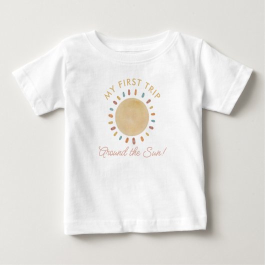 Eerste reis rond de Sun Boho 1st Birthday Baby T (Voorkant)