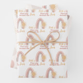 Eerste reis rond de Sun Boho naam Inpakpapier Vel (In situ)