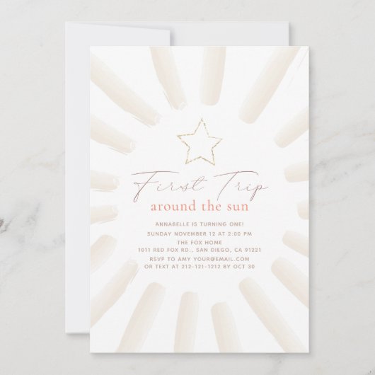 Eerste reis rond de Sun Boho op 1 oktober Kaart (Voorkant)