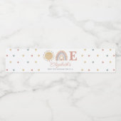 Eerste reis rond de Sun Boho op 1 oktober Waterfles Etiket (Enkel label)