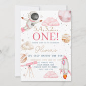 Eerste reis rond de Sun Girl Space 1e verjaardag Kaart (Voorkant)