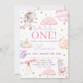 Eerste reis rond de Sun Girl Space 1e verjaardag Kaart (Voorkant)