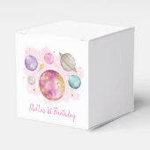 Eerste reis rond de Sun Girls Birthday Party Bedankdoosjes (Voorkant Zijde)