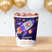 Eerste reis rond de Sun Rocket Astronaut Space Papieren Bekers