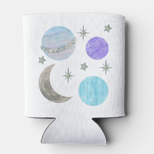 Eerste reis rond de topper van de zonnecupcake blikjeskoeler (Achterkant)