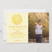 Eerste reis rond de uitnodiging van de fotopartij  (Voorkant)