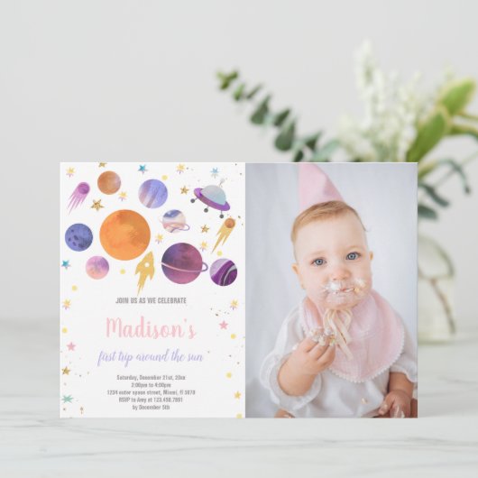 Eerste reis rond de uitnodiging van de zondag (Staand voorkant)