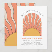 Eerste reis rond de uitnodiging van de zondag (Voorkant / Achterkant)