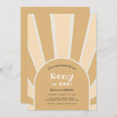 Eerste reis rond de uitnodiging van de zondag (Voorkant / Achterkant)