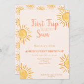 Eerste reis rond de uitnodiging van de zondag (Voorkant / Achterkant)