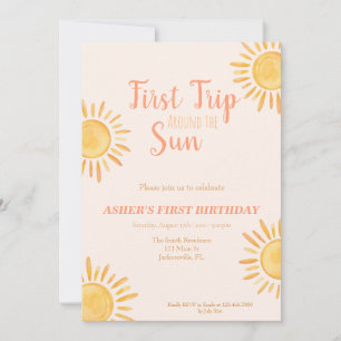 Eerste reis rond de uitnodiging van de zondag