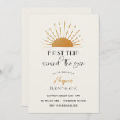 Eerste reis rond de uitnodiging van de zondag (Voorkant / Achterkant)