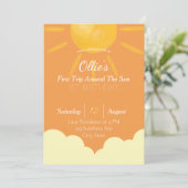 Eerste reis rond de uitnodiging van de zondag (Staand voorkant)