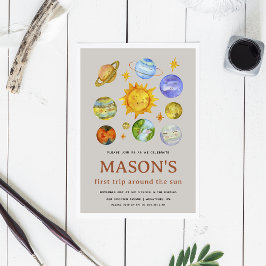 Eerste reis rond de uitnodiging van de zondag