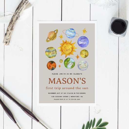 Eerste reis rond de uitnodiging van de zondag