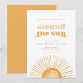 Eerste reis rond de uitnodiging van de zondag (Voorkant / Achterkant)