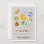 Eerste reis rond de uitnodiging van de zondag (Voorkant)