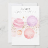 Eerste reis rond de uitnodiging voor de geboorte v (Achterkant)