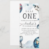 Eerste reis rond de verjaardag van de astronaut kaart (Voorkant / Achterkant)