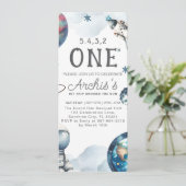 Eerste reis rond de verjaardag van de astronaut kaart (Staand voorkant)